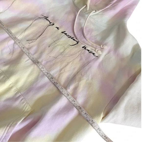 Stella x Taylor Swift tie dye embroidered lyric hoodie Size Medium